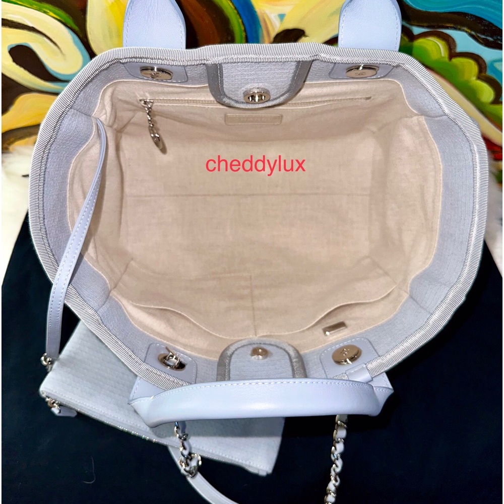 💎💎💎Authentic CHANEL DEAUVILLE 2 WAY BAG - Picture 8 of 17